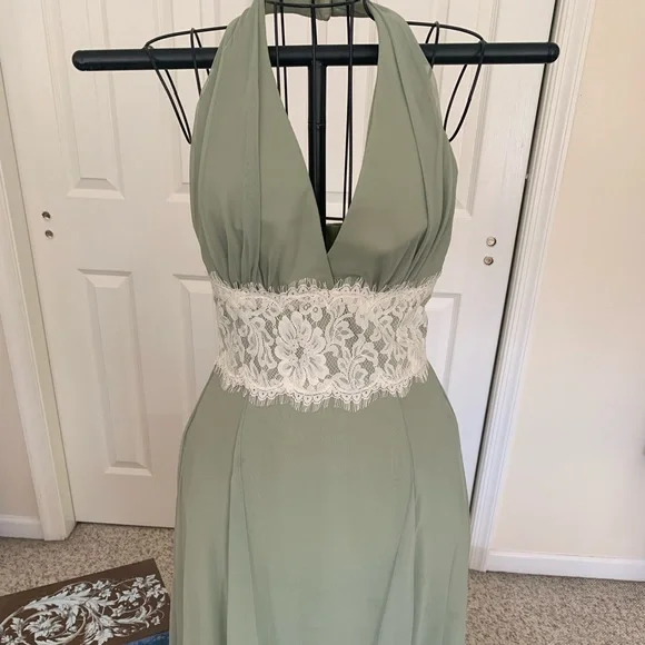 green emerald velvet dress Julieta Celadon Dress